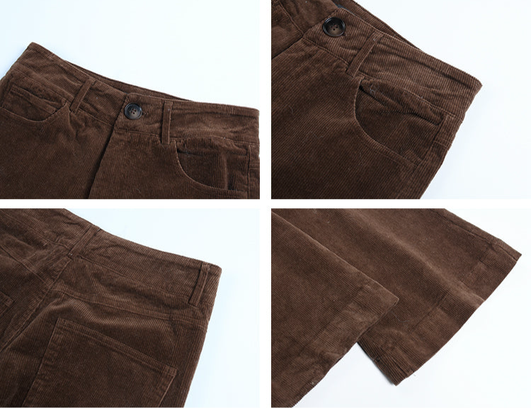 コーデュロイフレアパンツ