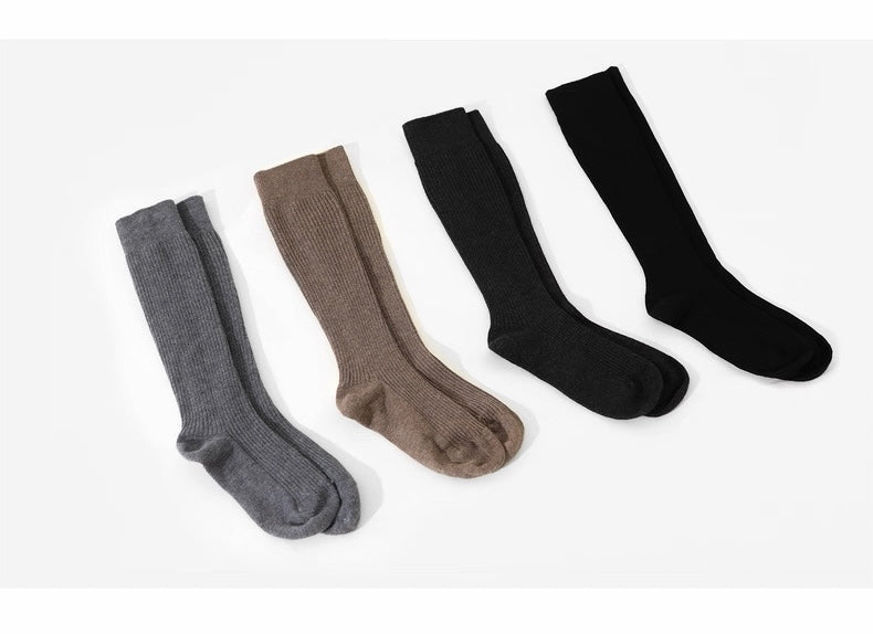 ソリッドカラーウールソックス