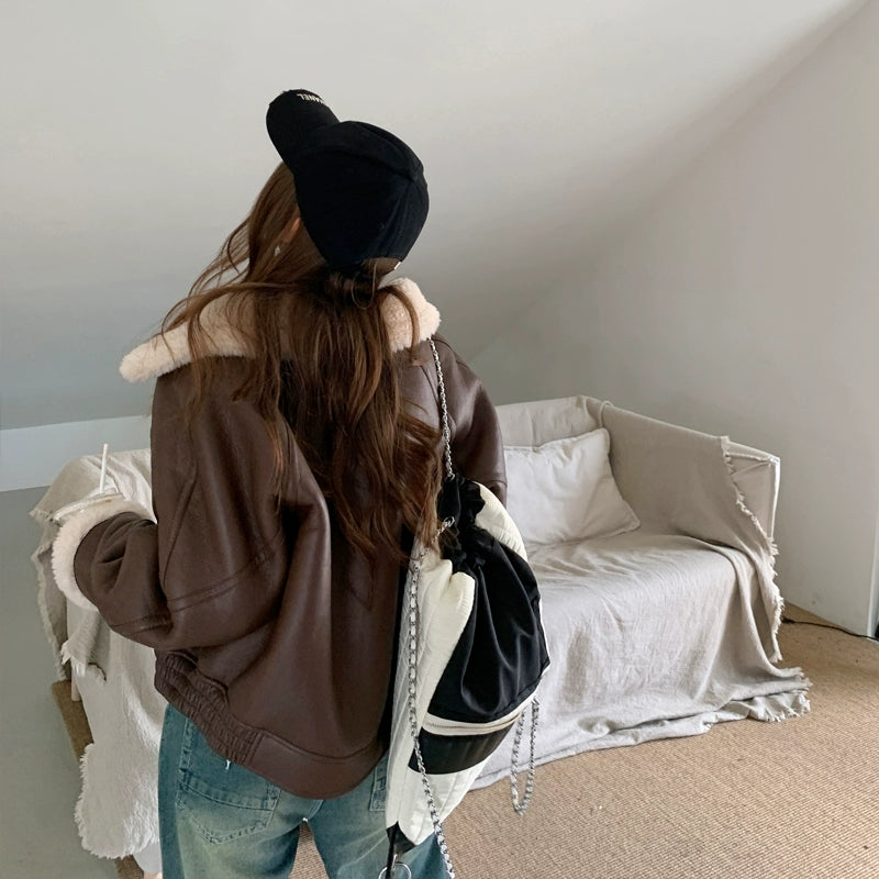 ファーレザージャケット