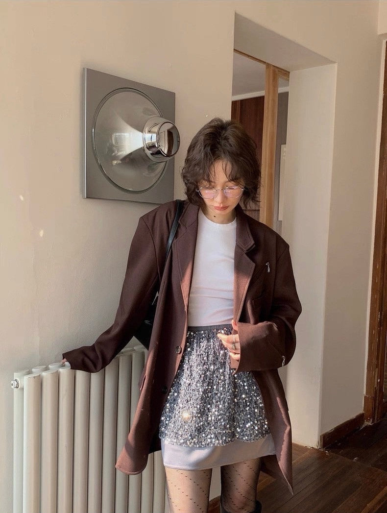 ベルベットスパンコール グリッタースカート