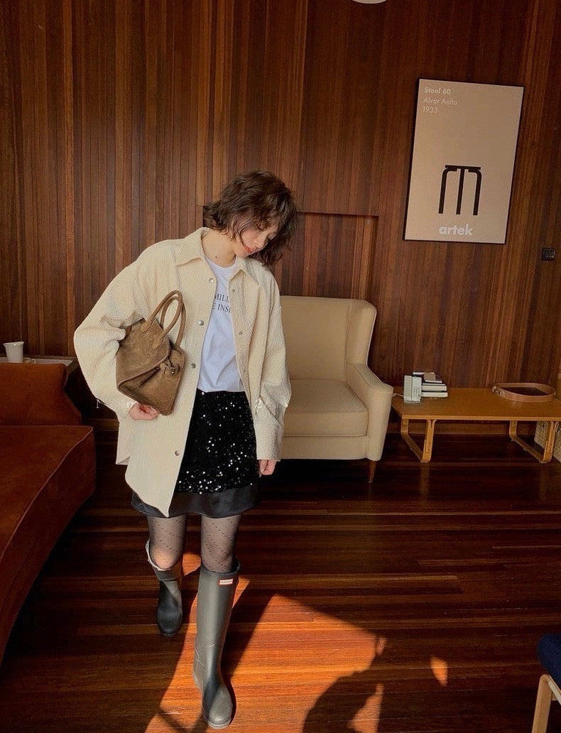 ベルベットスパンコール グリッタースカート