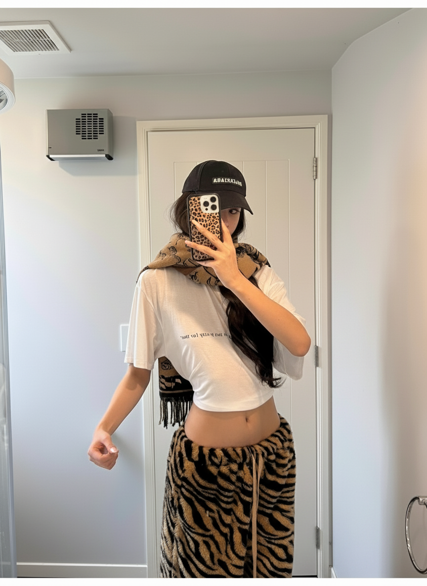 アニマル ボアワイドパンツ