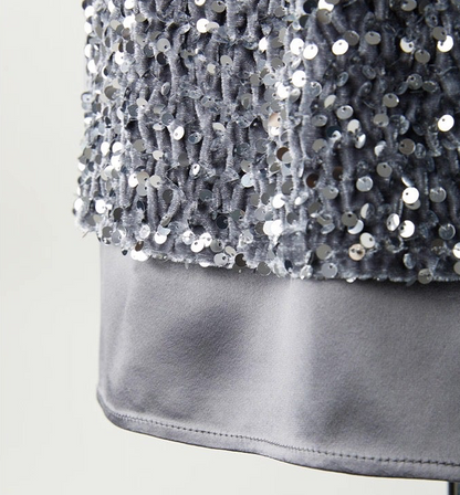 ベルベットスパンコール グリッタースカート