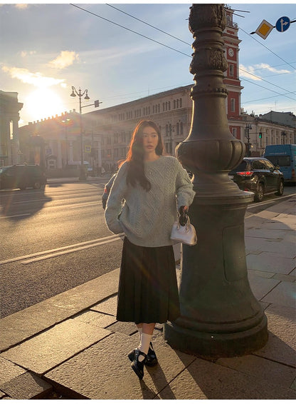 タックプリーツスカート