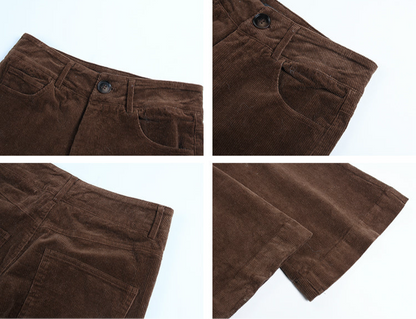 コーデュロイフレアパンツ