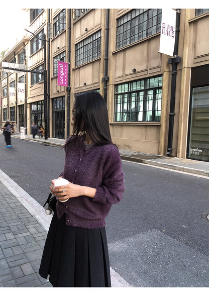 シャギーカーディガン