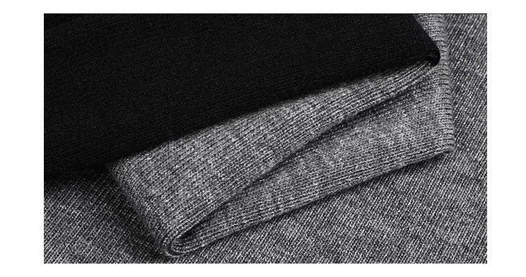 選べるネック 配色スリーブ ニットトップス