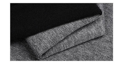 選べるネック 配色スリーブ ニットトップス