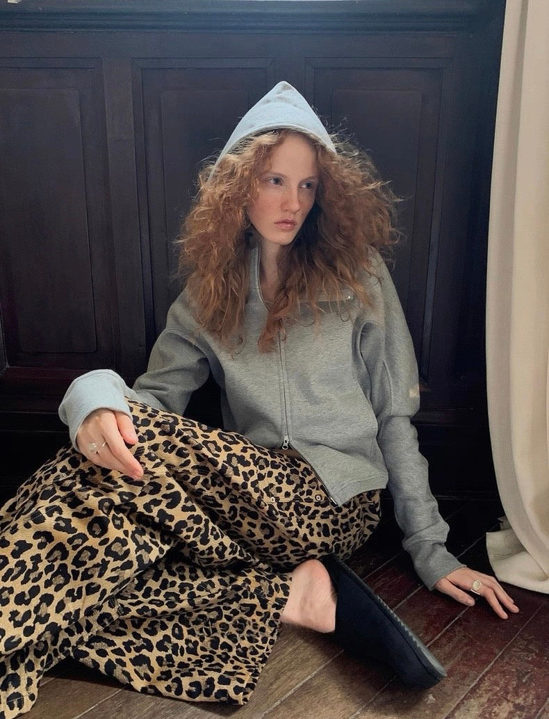 レオパード ワイドパンツ