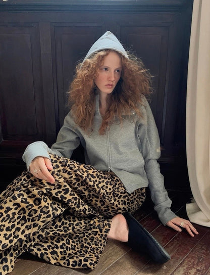 レオパード ワイドパンツ