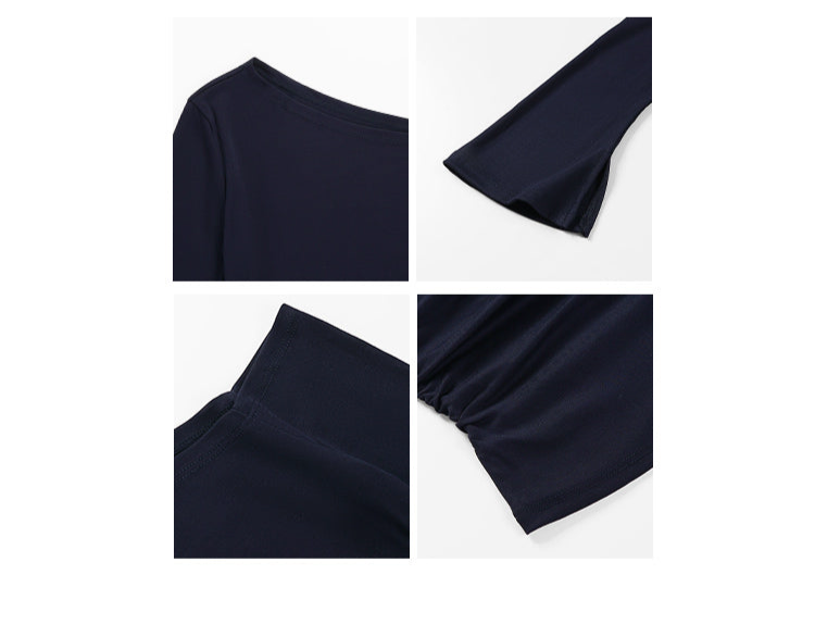 フレアスリーブオフショルトップス