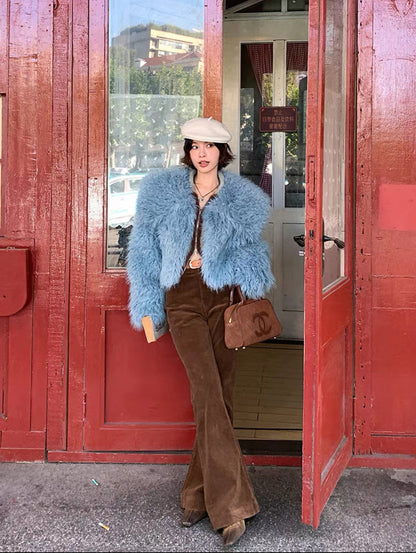 コーデュロイフレアパンツ