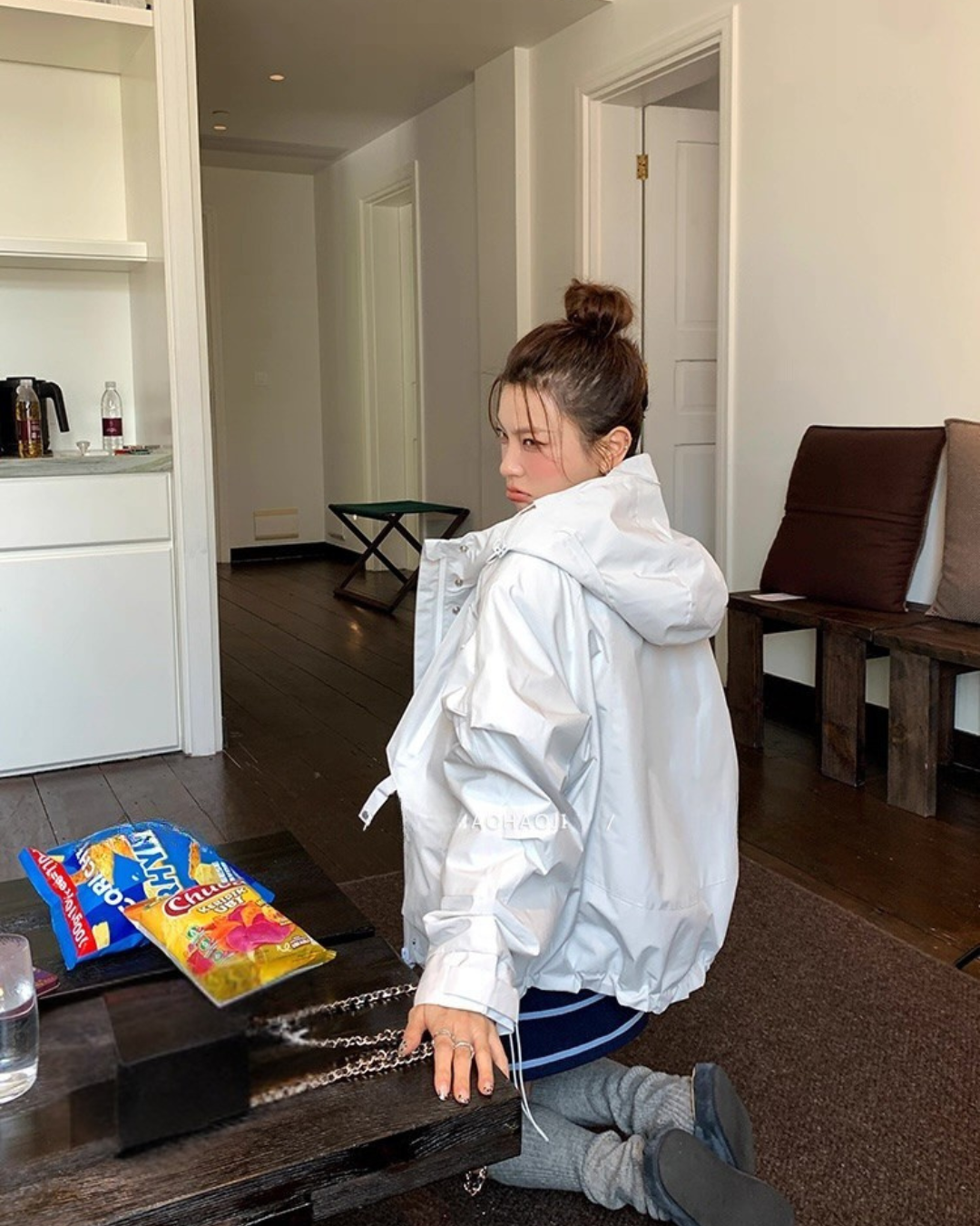 ボリュームラグランブルゾン