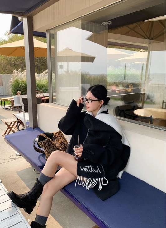 ソリッドカラーウールソックス