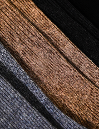 ソリッドカラーウールソックス