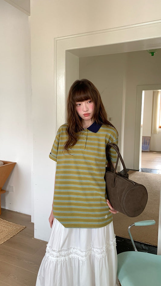 ボーダー ポロTシャツ