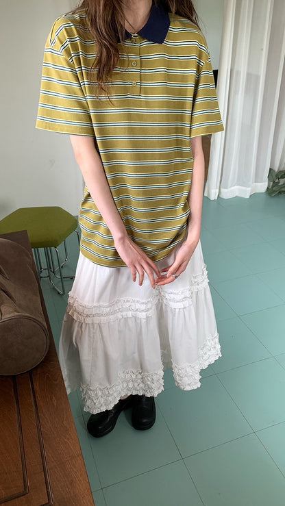 ボーダー ポロTシャツ