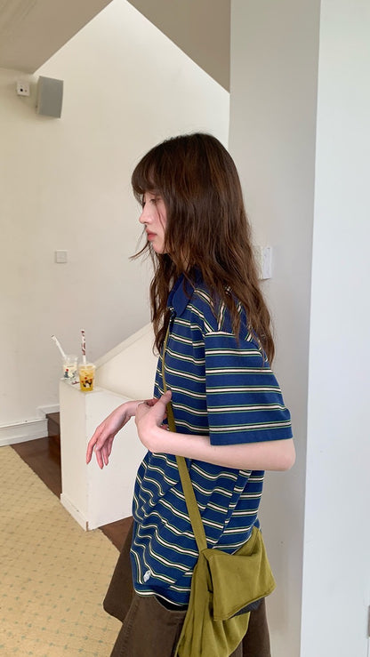 ボーダー ポロTシャツ