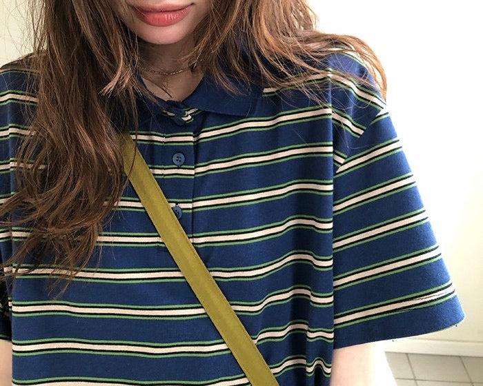 ボーダー ポロTシャツ
