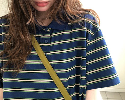 ボーダー ポロTシャツ
