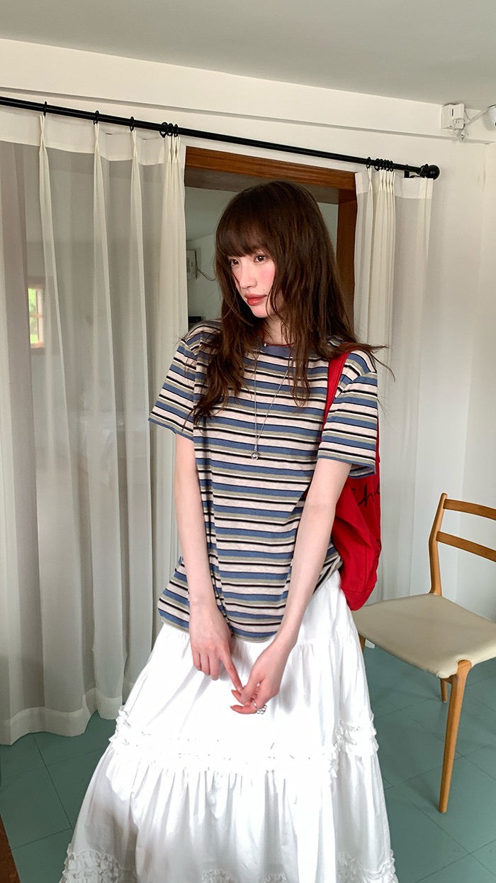 マルチボーダーTシャツ