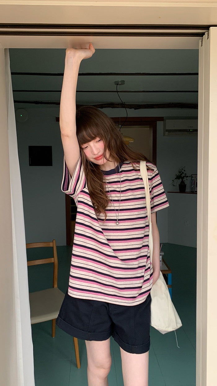 マルチボーダーTシャツ