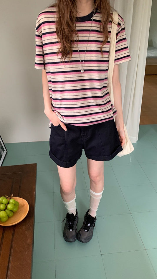 マルチボーダーTシャツ