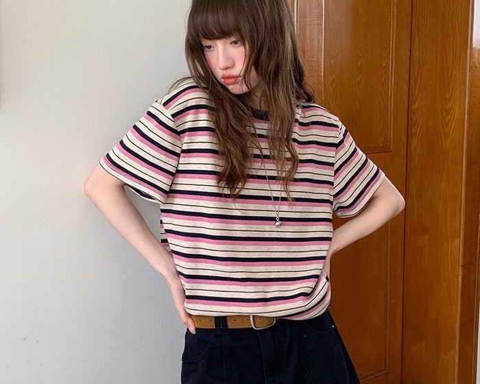 マルチボーダーTシャツ