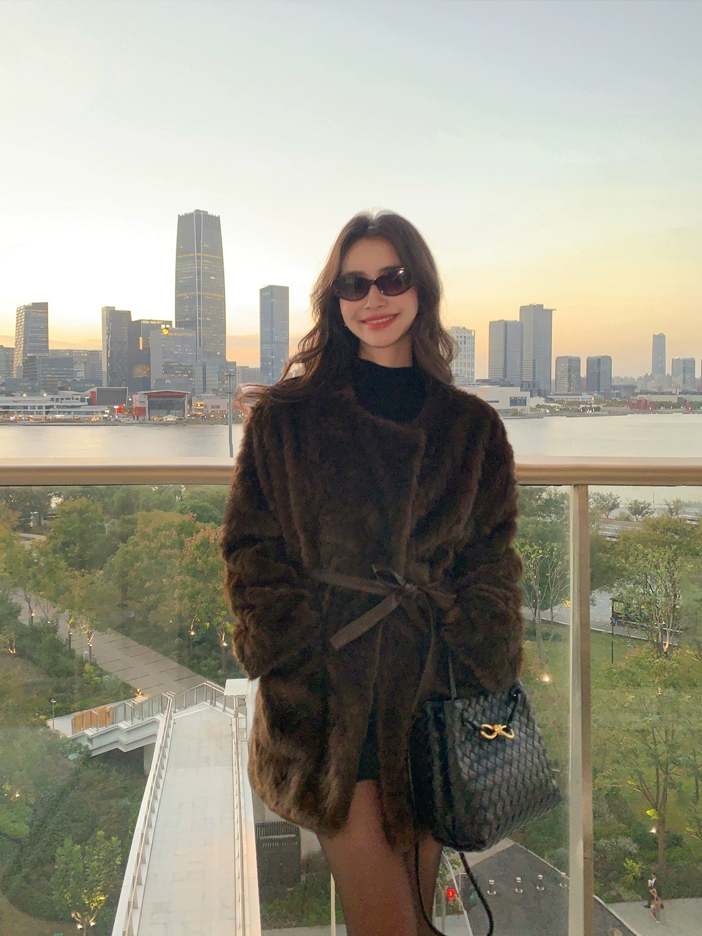 ベルテッドファー ミディコート