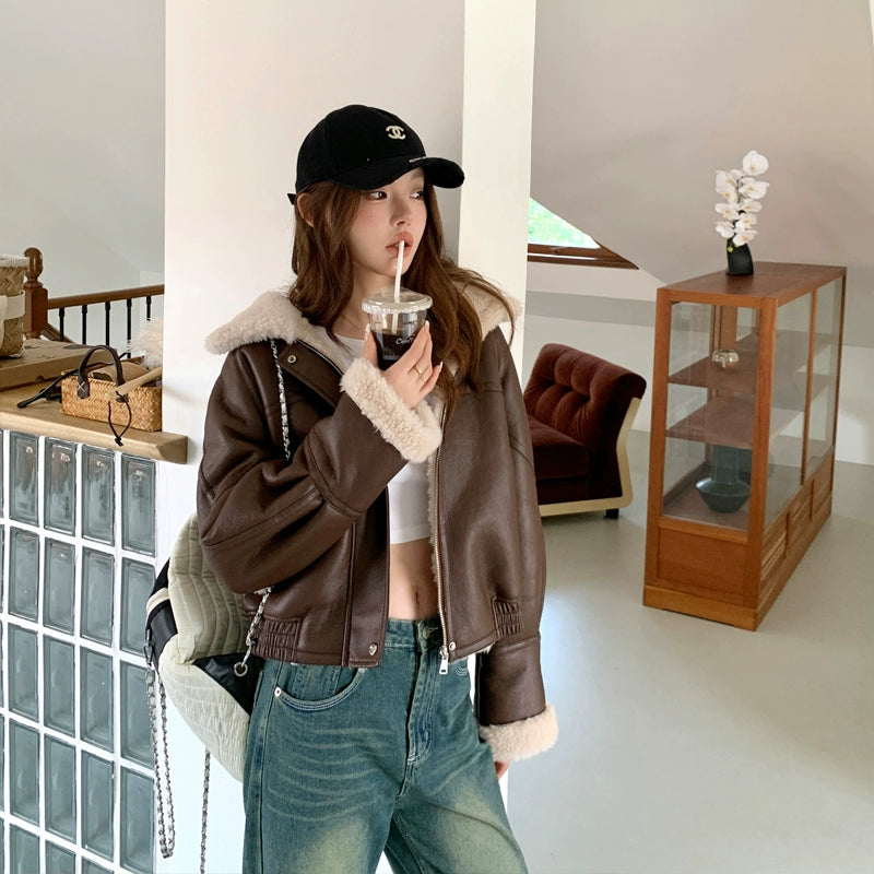 ファーレザージャケット