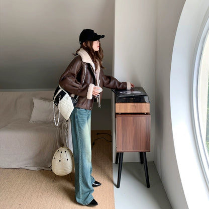 ファーレザージャケット