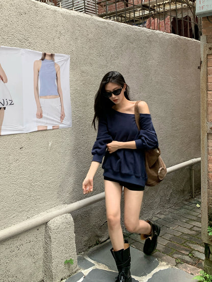 オフショルスウェット