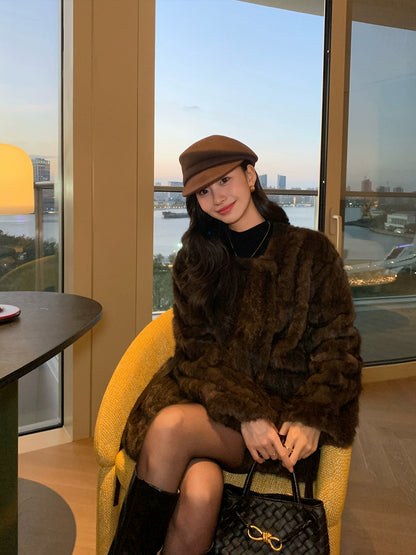 ベルテッドファー ミディコート