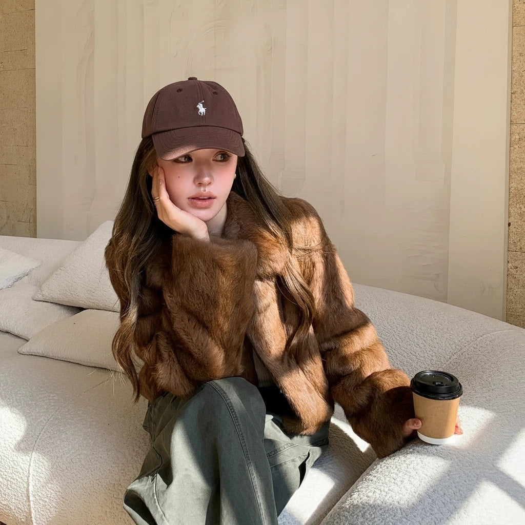 フルレザーリアルラビットファーコート