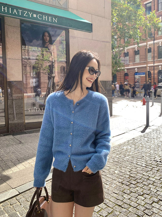 シャギーカーディガン