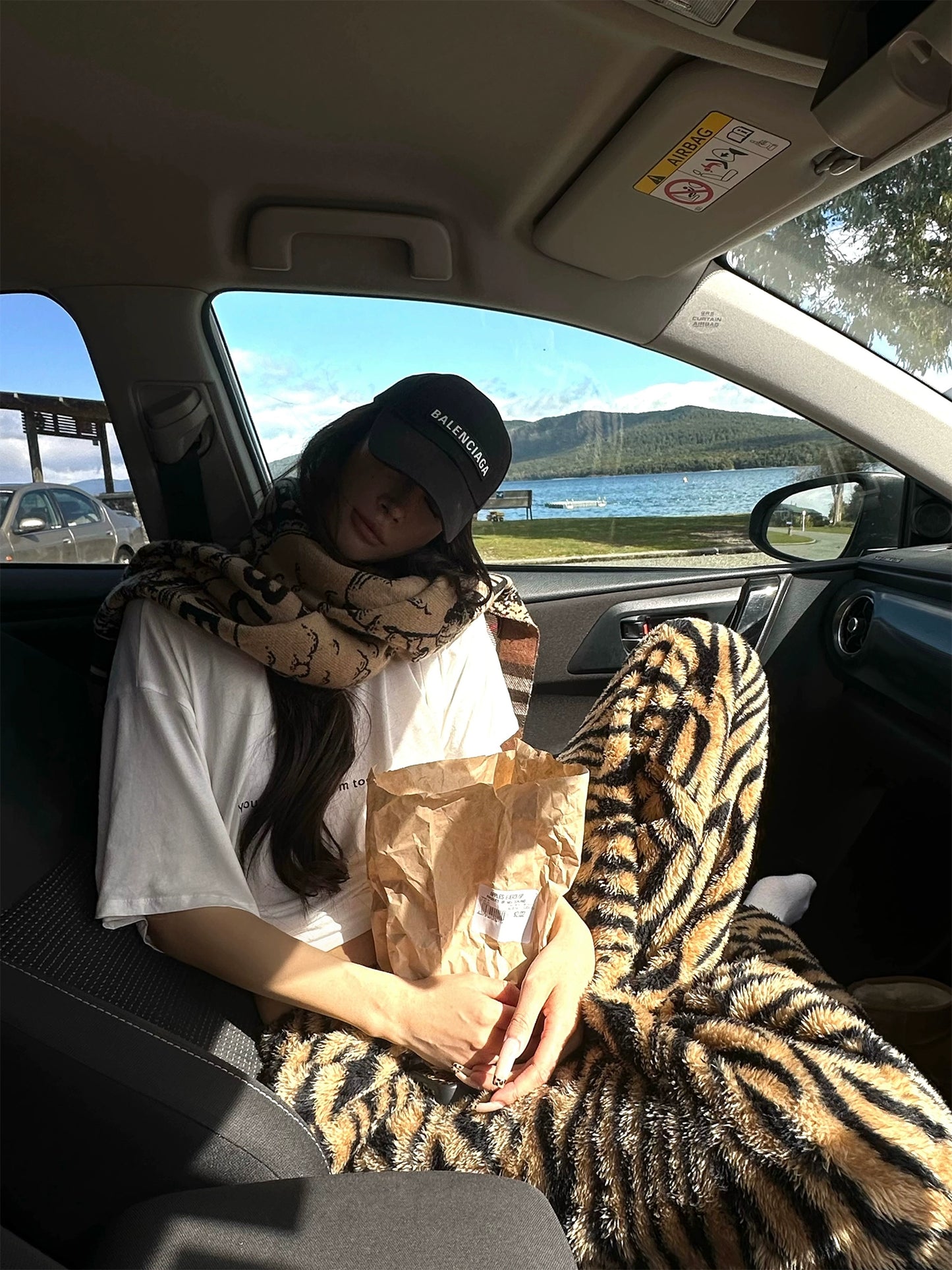 アニマル ボアワイドパンツ