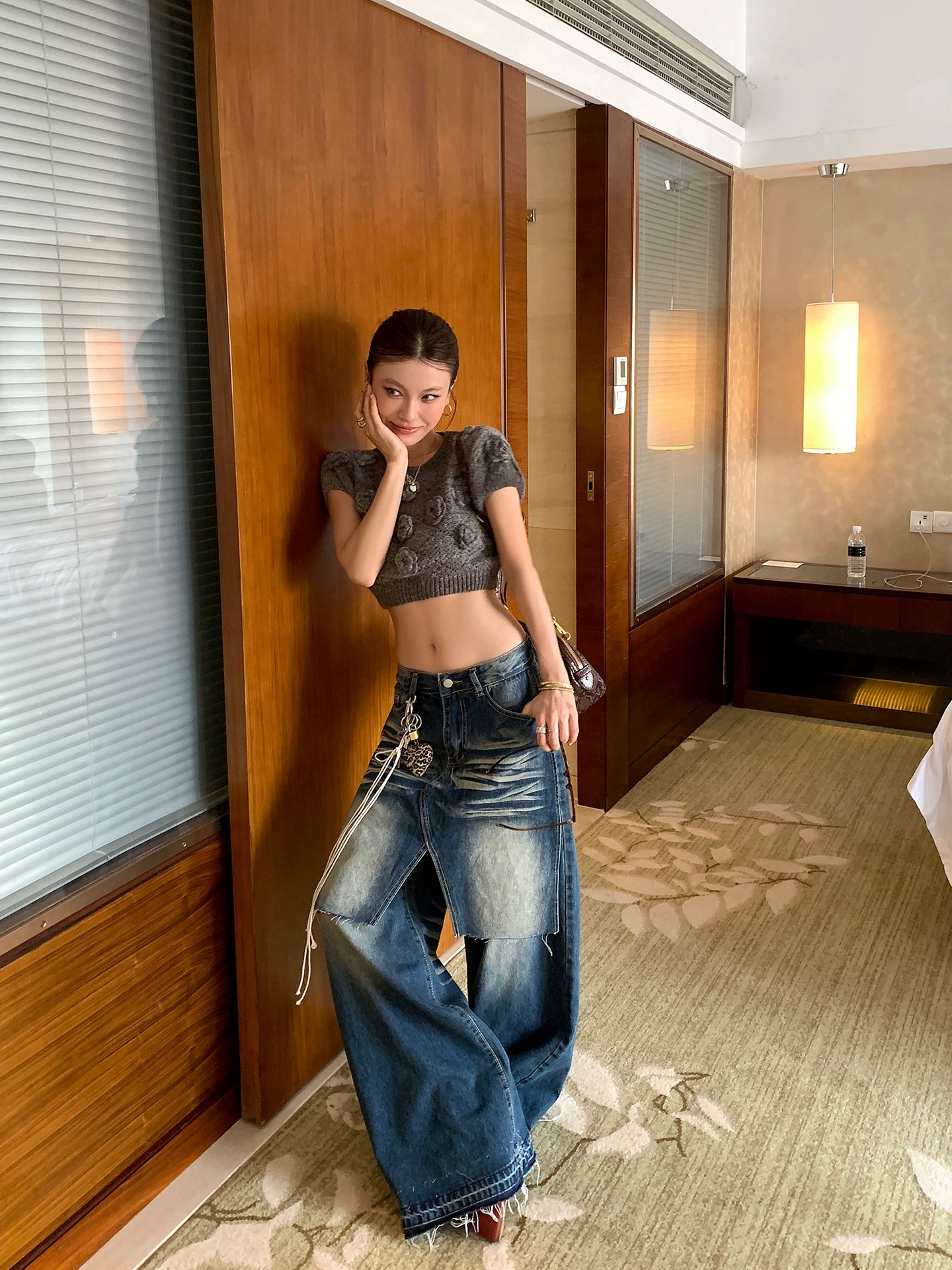 パッチワークヴィンテージワイドデニム