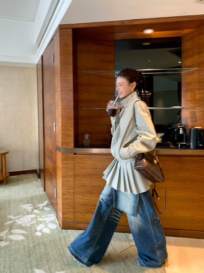 パッチワークヴィンテージワイドデニム